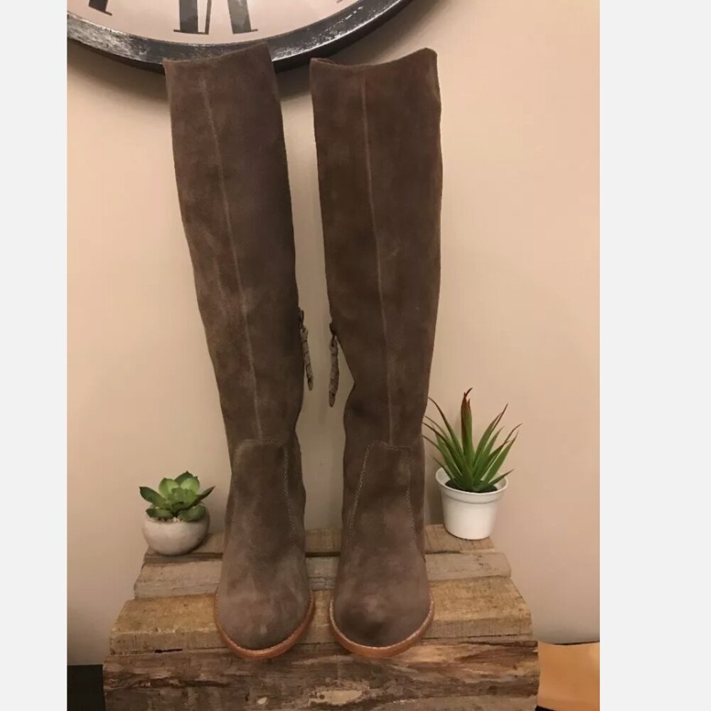 New Anthropologie Joie Dagny Boots Suede Knee High Size 5.5 MSRP: $240 - Picture 3 of 8